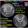 Image 1 : ***Auction Highlight*** 1902-o Morgan Dollar $1 Graded Choice Unc+ DMPL By USCG (fc)