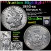 Image 1 : ***Auction Highlight*** 1893-cc Morgan Dollar $1 Graded Select Unc By USCG (fc)