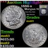 Image 1 : ***Auction Highlight*** 1886-s Morgan Dollar $1 Graded Select Unc By USCG (fc)