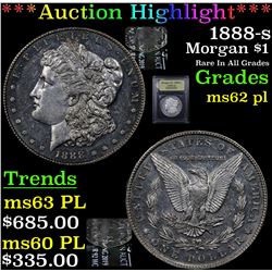 ***Auction Highlight*** 1888-s Morgan Dollar $1 Graded Select Unc PL By USCG (fc)