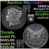 Image 1 : ***Auction Highlight*** 1888-s Morgan Dollar $1 Graded Select Unc PL By USCG (fc)
