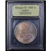 Image 4 : ***Auction Highlight*** 1887-p Rainbow Toned Morgan Dollar $1 Graded GEM+ Unc By USCG (fc)