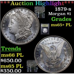 ***Auction Highlight*** 1879-s Morgan Dollar $1 Graded GEM+ PL By USCG (fc)
