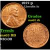 Image 1 : 1927-p Lincoln Cent 1c Grades Select Unc RB