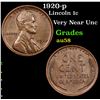 Image 1 : 1920-p Lincoln Cent 1c Grades Choice AU/BU Slider