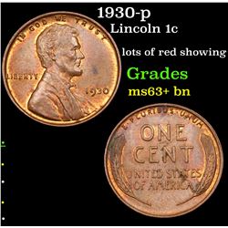 1930-p Lincoln Cent 1c Grades Select+ Unc BN