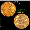 Image 1 : 1954 Lincoln Cent 1c Grades Choice Proof Red