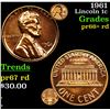Image 1 : 1961 Lincoln Cent 1c Grades Gem+= Proof Red