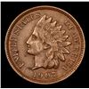 Image 2 : 1907 Indian Cent 1c Grades Choice AU