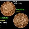 Image 1 : 1906 Indian Cent 1c Grades Choice AU