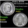 Image 1 : 1946-s BTW Old Commem Half Dollar 50c Grades Select+ Unc