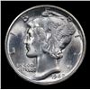 Image 2 : 1940-s Mercury Dime 10c Grades Choice+ Unc