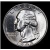 Image 2 : 1943-p Washington Quarter 25c Grades Choice+ Unc
