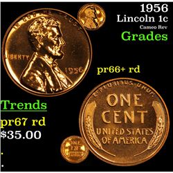 1956 Lincoln Cent 1c Grades Gem+= Proof Red