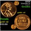 Image 1 : 1956 Lincoln Cent 1c Grades Gem+= Proof Red