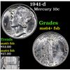 Image 1 : 1941-d Mercury Dime 10c Grades GEM+ FSB
