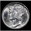 Image 2 : 1941-d Mercury Dime 10c Grades GEM+ FSB