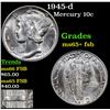 Image 1 : 1945-d Mercury Dime 10c Grades GEM+ FSB