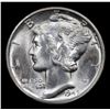 Image 2 : 1945-d Mercury Dime 10c Grades GEM+ FSB