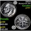 Image 1 : 1954 Roosevelt Dime 10c Grades GEM+ Proof