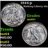 Image 1 : 1944-p Walking Liberty Half Dollar 50c Grades Select+ Unc