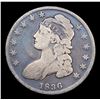 Image 2 : 1836 Capped Bust Half Dollar 50c Grades f, fine