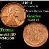 Image 1 : 1916-d Lincoln Cent 1c Grades Select Unc RD