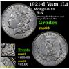 Image 1 : 1921-d Vam 1L1 Morgan Dollar $1 Grades Select Unc