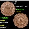 Image 1 : 1864 Two Cent Piece 2c Grades Choice AU/BU Slider