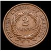 Image 3 : 1864 Two Cent Piece 2c Grades Choice AU/BU Slider