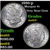 Image 1 : 1886-p Morgan Dollar $1 Grades Choice+ Unc
