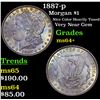 Image 1 : 1887-p Morgan Dollar $1 Grades Choice+ Unc