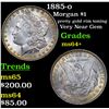 Image 1 : 1885-o Morgan Dollar $1 Grades Choice+ Unc