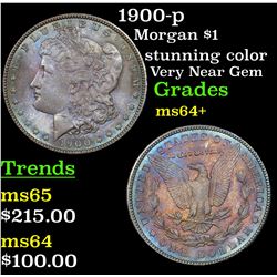 1900-p Morgan Dollar $1 Grades Choice+ Unc