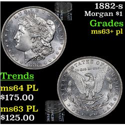 1882-s Morgan Dollar $1 Grades Select Unc+ PL