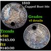 Image 1 : 1810 Capped Bust Half Dollar 50c Grades vf details