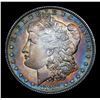 Image 2 : 1887-p Rainbow Toned Morgan Dollar $1 Grades Select+ Unc