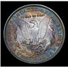 Image 3 : 1887-p Rainbow Toned Morgan Dollar $1 Grades Select+ Unc