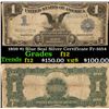 Image 1 : 1899 $1 Blue Seal Silver Certificate Fr-1654 Grades f, fine