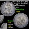 Image 1 : 1837 GR-2 VLDS Capped Bust Half Dollar 50c Grades vf++