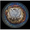 Image 3 : 1887-p Rainbow Toned Morgan Dollar $1 Grades Choice Unc