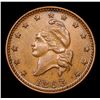 Image 2 : 1863 Liberty Cap Civil War Token 1c Grades BU