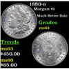 Image 1 : 1880-o Morgan Dollar $1 Grades Select Unc
