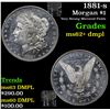 Image 1 : 1881-s Morgan Dollar $1 Grades Select Unc+ DMPL