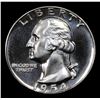 Image 2 : 1954 Washington Quarter 25c Grades GEM Proof Deep Cameo