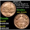 Image 1 : 1858 LL Flying Eagle Cent 1c Grades Unc Details