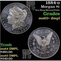 1884-o Morgan Dollar $1 Grades Select Unc+ DMPL