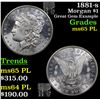 Image 1 : 1881-s Morgan Dollar $1 Grades GEM Unc PL