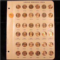 Complete Lincoln Cent Page 1974-1988 36 coins