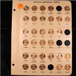 Near complete Lincoln cent page 1959-1973 31 coins